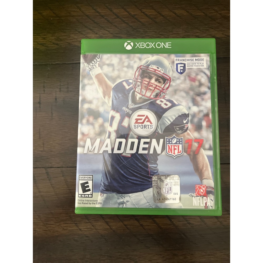 Madden NFL 17 Xbox One EA Sports Football Video Game Rob Gronkowski Cover